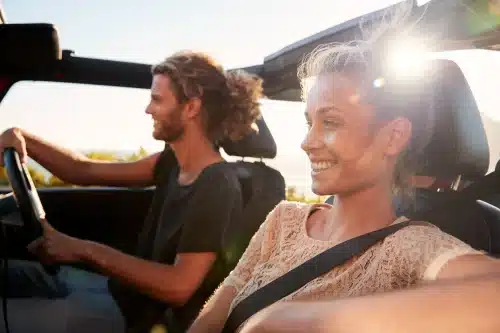 millennial white couple on a road trip driving in 2023 11 27 05 22 22 utc