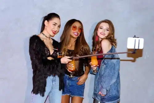 fashionable multiethnc girls drinking cocktails an 2023 11 27 05 32 42 utc
